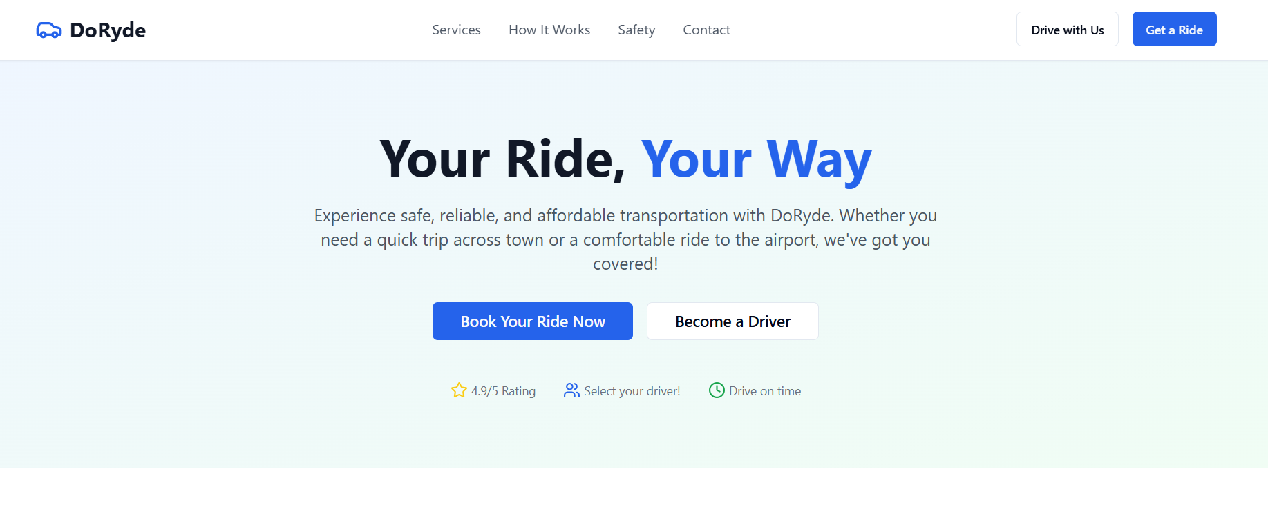 3 Simple Rides doryde - Easy Ride, Easy Life! | Safe, Reliable, Affordable Rides